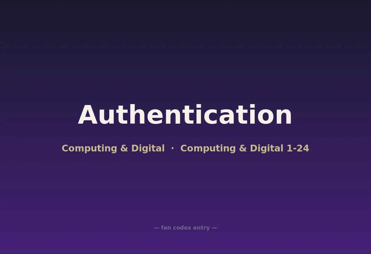 Authentication