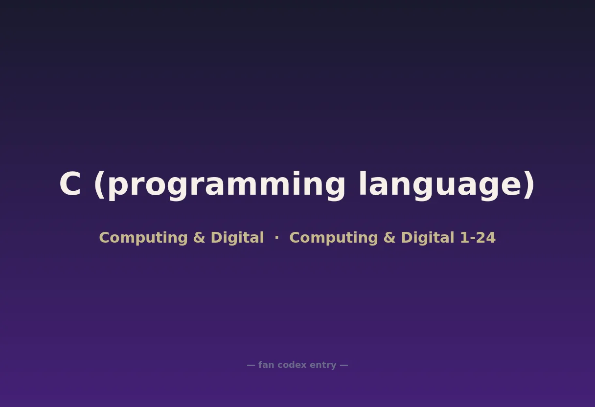 C (programming language)