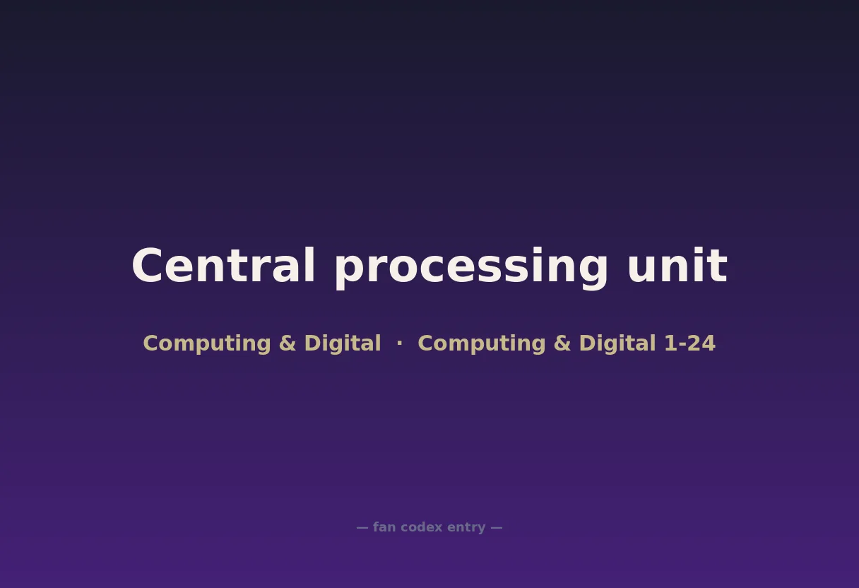 Central processing unit