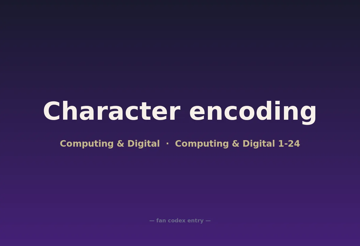 Character encoding