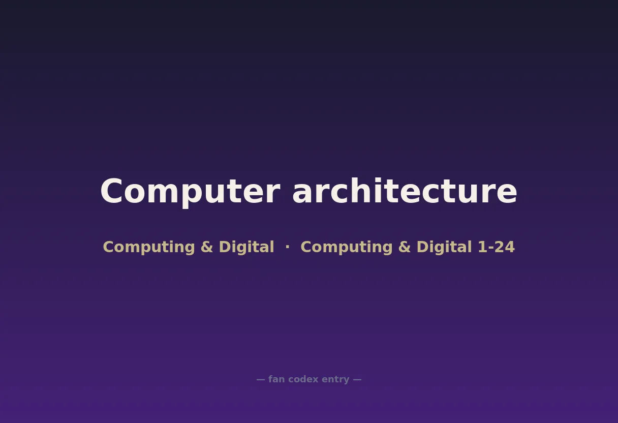 Computer architecture