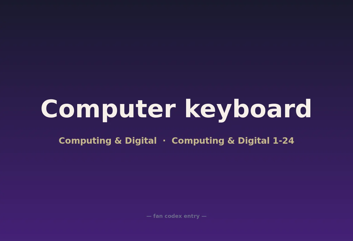 Computer keyboard