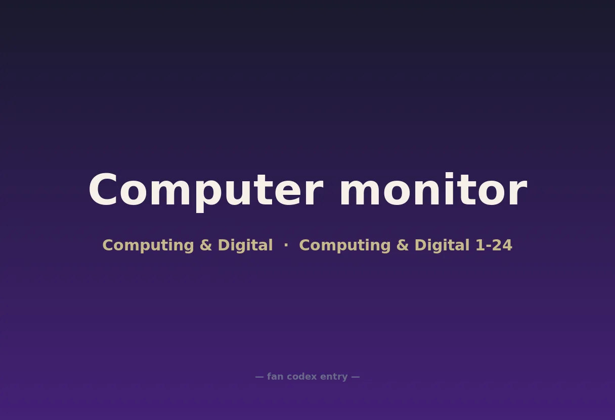 Computer monitor
