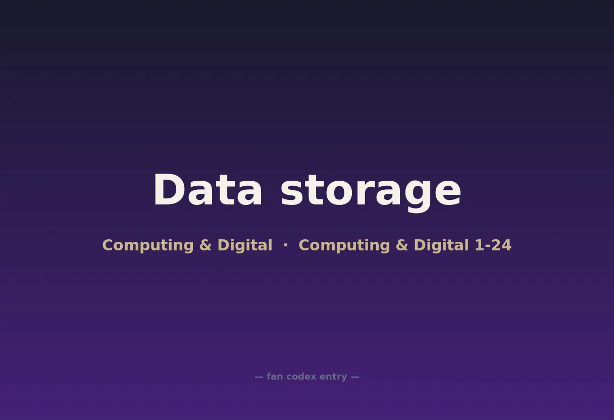 Data storage